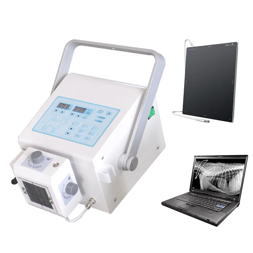 Portable Digital 4KW 60mA Radiology Dog Cat Horse Veterinary X-ray Machine Animal