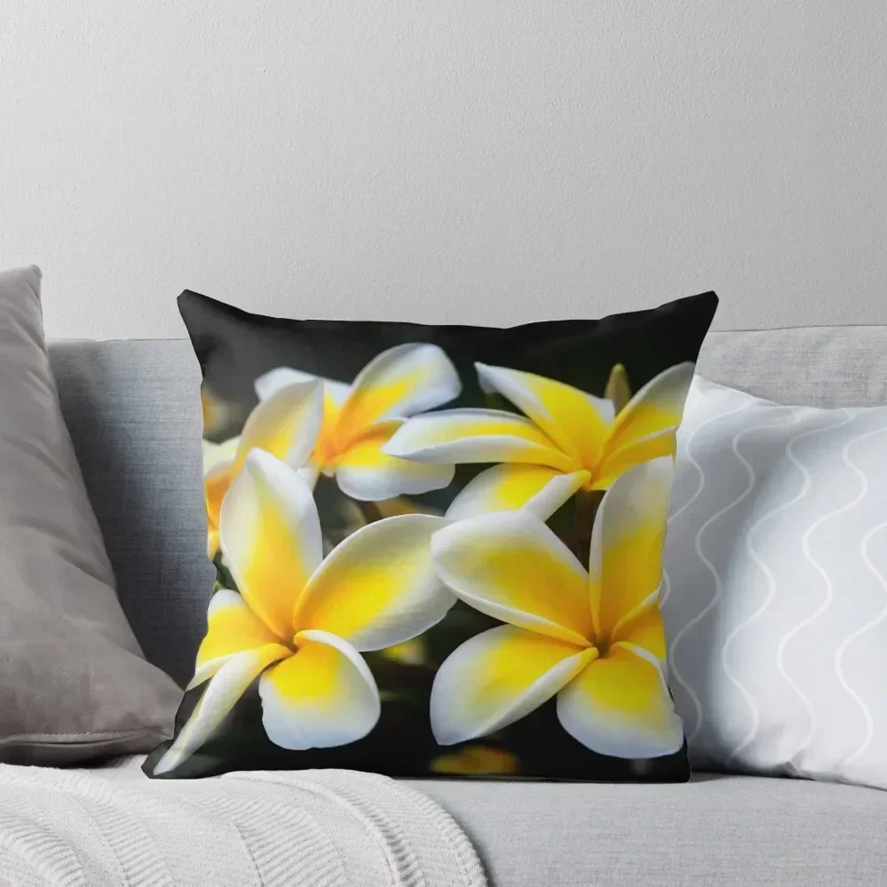 

Plumeria, Frangipani, Throw Pillow Rectangular Cushion Cover Couch Pillows Bed pillowcases pillow