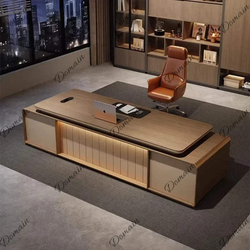 M 180cm 320cm Modern Light Luxury Paint Boss Table Office Desks And Workstations Computer Desk Writing Room Study Tables Furnitu