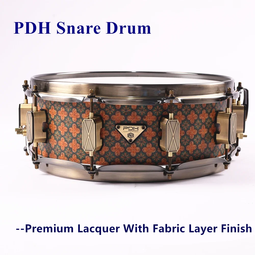 PDH BIRCH SHELL Small Snare Drum  14x5 ,  Premium Lacquer Finishes, Unique Design with Fabric Processing Finishes