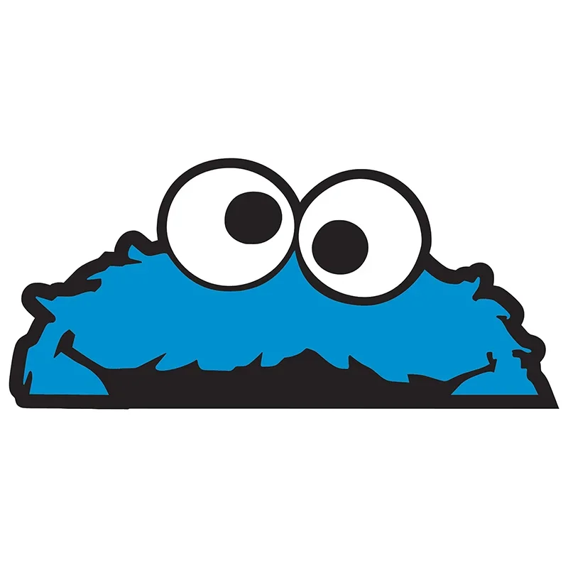 New Design Love Eating Cookie Peek Monster Color Car Sticker Fun Car Sticker Styling Removable Sticker PCV,10cm