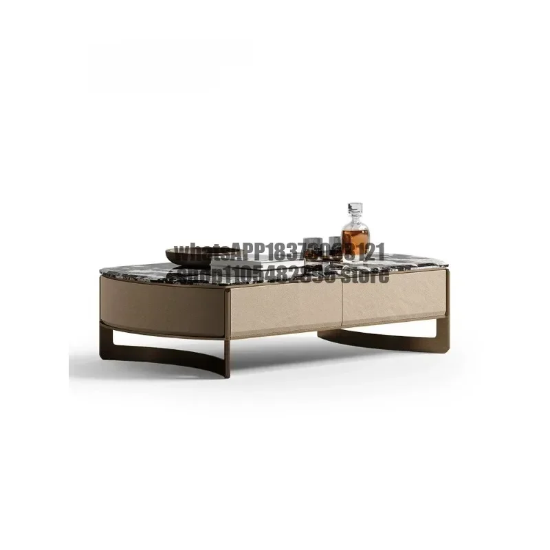 Coffee table villa whole house haute couture living room TV cabinet combination, home light luxury high sense
