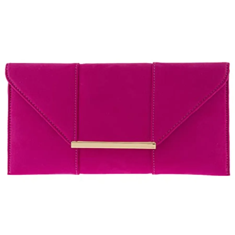 JNB Faux Microsuede Envelope Clutch