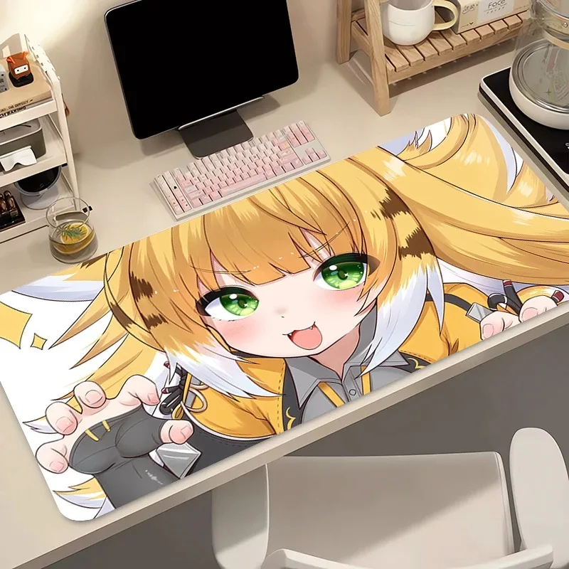 لوحة المفاتيح Zenless Zone Zero Ju Fufu ماوس الوسادة Kawaii أنيمي فتاة حصيرة مكتبية ألعاب الكمبيوتر ZZZ ماوس مكتب السجاد المنزل الجدول الوسادة