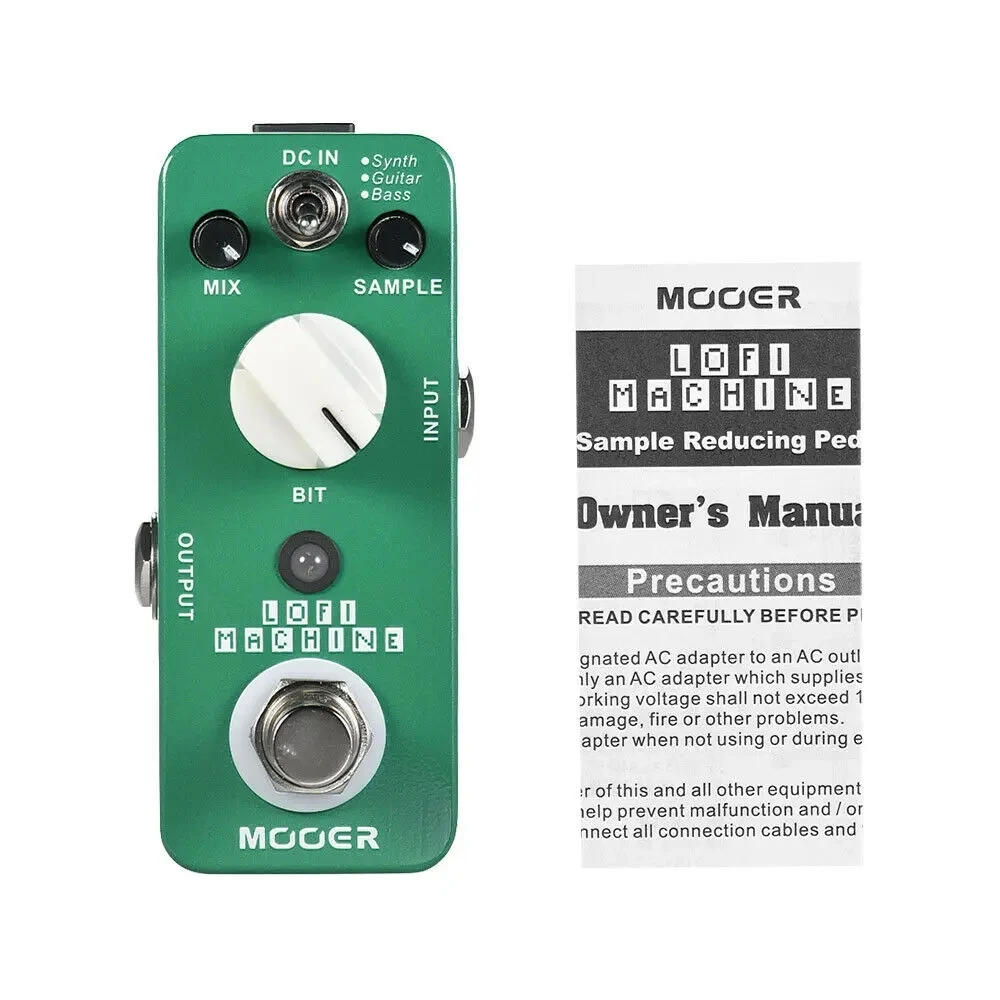 

MOOER LOFI MACHINE Guitar Pedal Sample Reducing Guitar Effect Pedal 3 Modes True Bypass Full Metal Shell