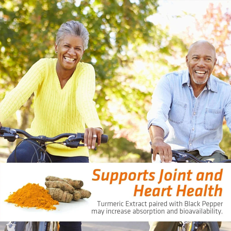 Premium Curcumin, Quercetin, Bromelain and Black Pepper, Antioxidant, Inflammation, Immune Support and Joint Support