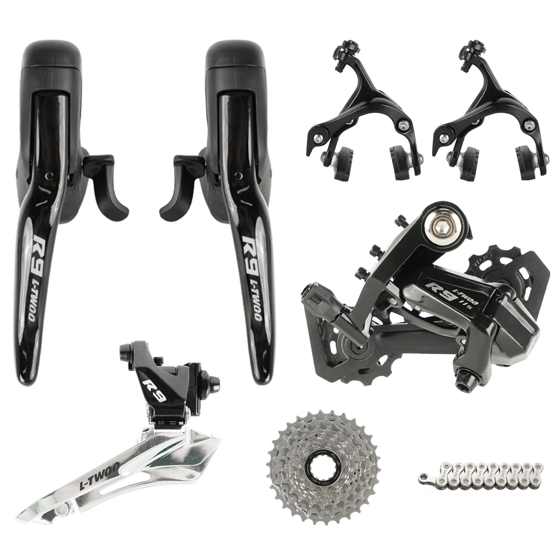 AliExpress LTWOO R9 Rim Brake 2x11 Speed 22s Road Groupset Shifter Front Rear Derailleur ZRACE Rim Brake Caliper Cassette Chain 5800 R700