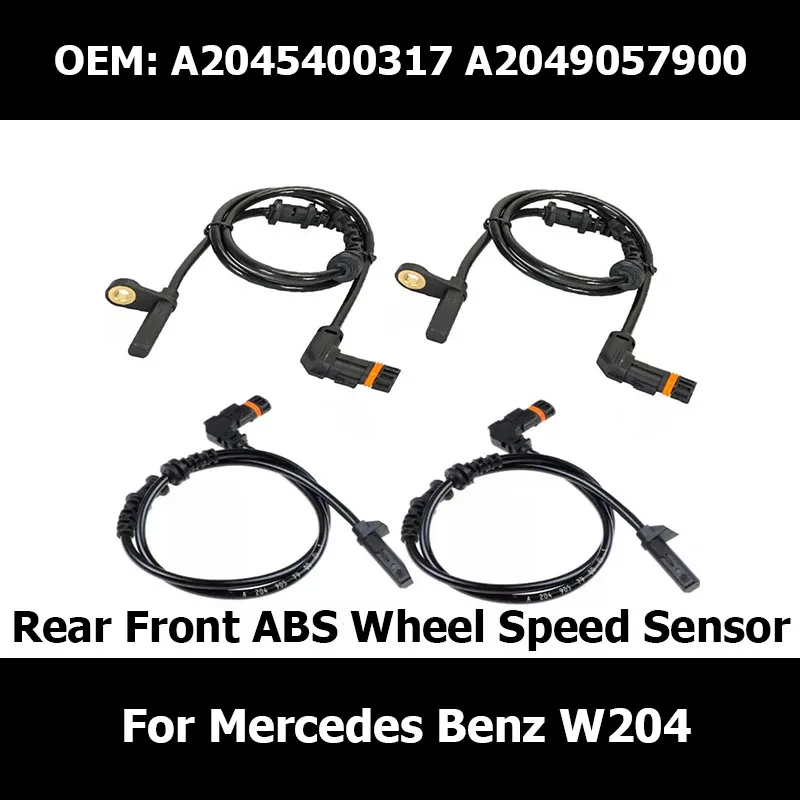 A2045400317 A2049057900 Rear Front ABS Wheel Speed Sensor For Mercedes-Benz C-Class C204 S204 W204 2045400317 2049057900