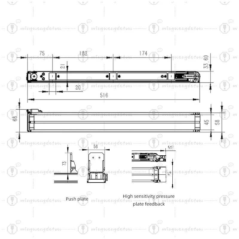 Small Conveyor Belt for Vending Machine and Automatic Machine Belt Conveyor Track Cargo Lane with Feedback Pressure Plate