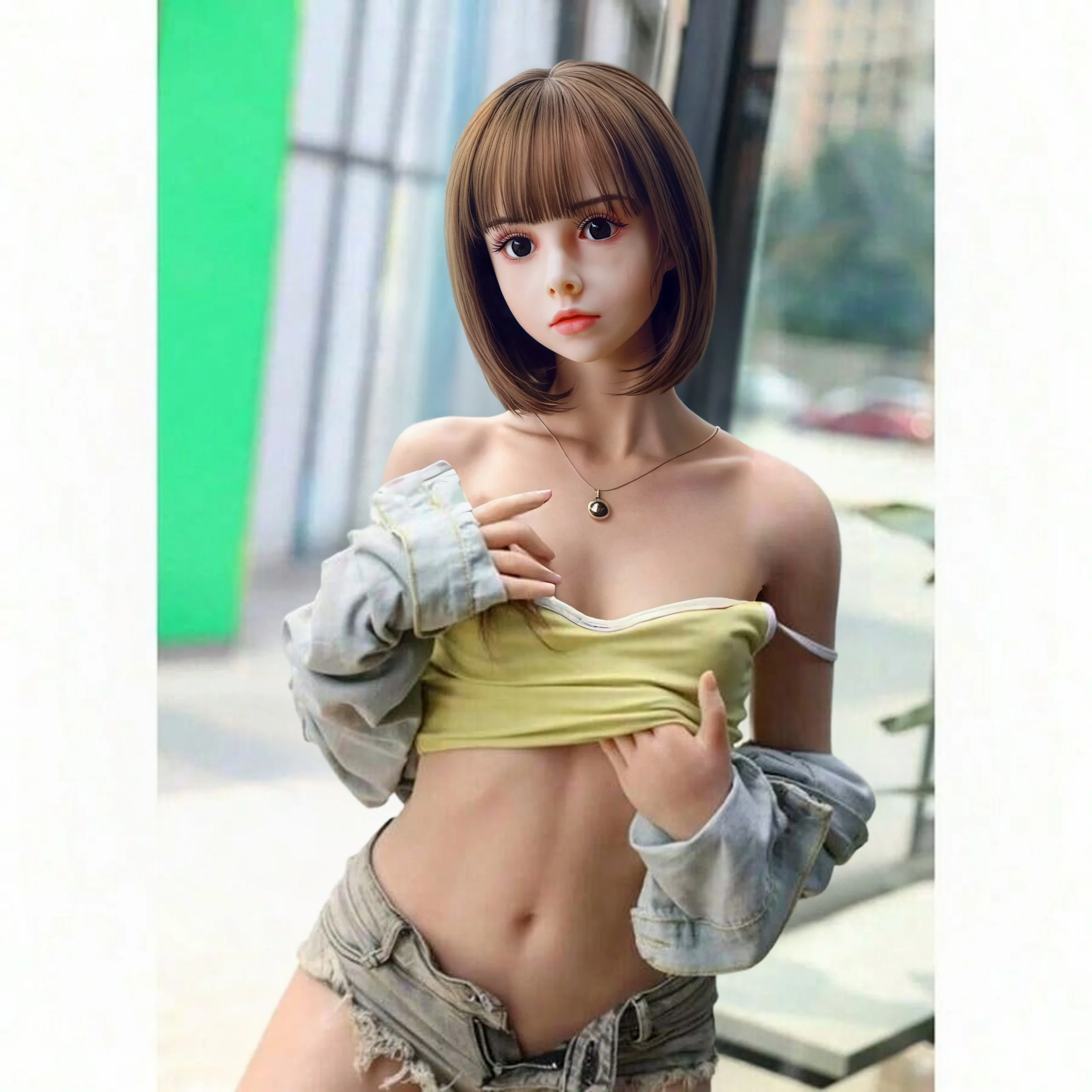 صغيرتي الشكل أنيمي تأثيري 132cm100cm TPE صغيرة واقعية سيليكون دمية صغيرة لينة أنيمي عمل الشكل دمية لينة الجلد الحقيقي اللمس