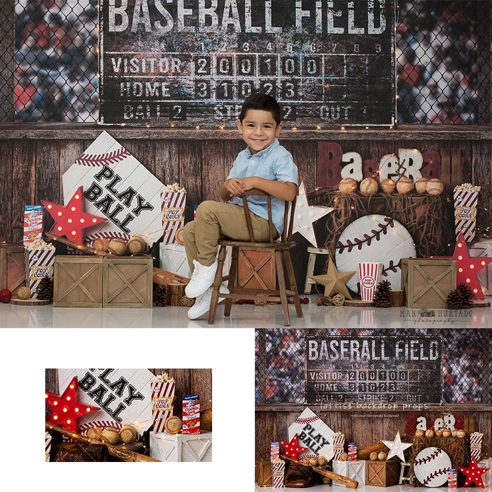 

Strike Zone Backdrops Kids Boy Photography Props Child Birthday Cake Smash Decors Sports Backgrounds