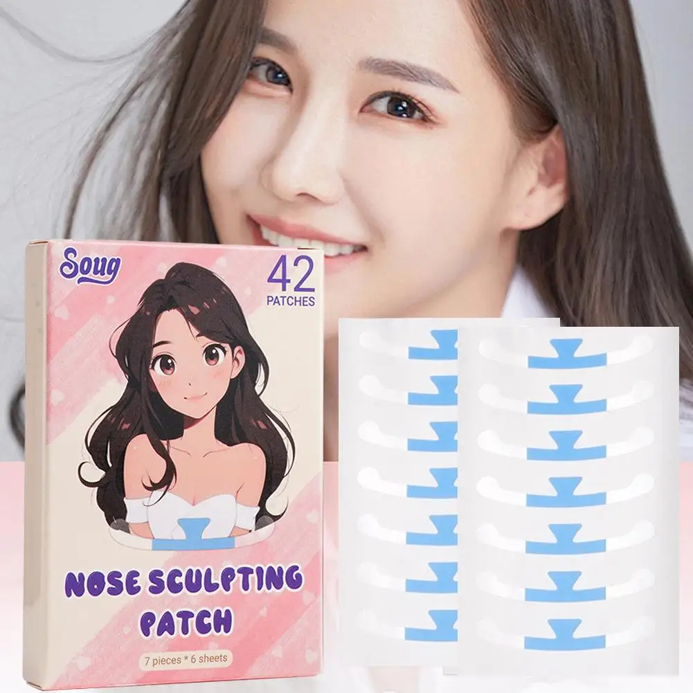 Patch d'aile de nez rétractable, autocollants invisibles, amincissants, ailes de beauté fines, nez étroit, outils de maquillage pour femmes