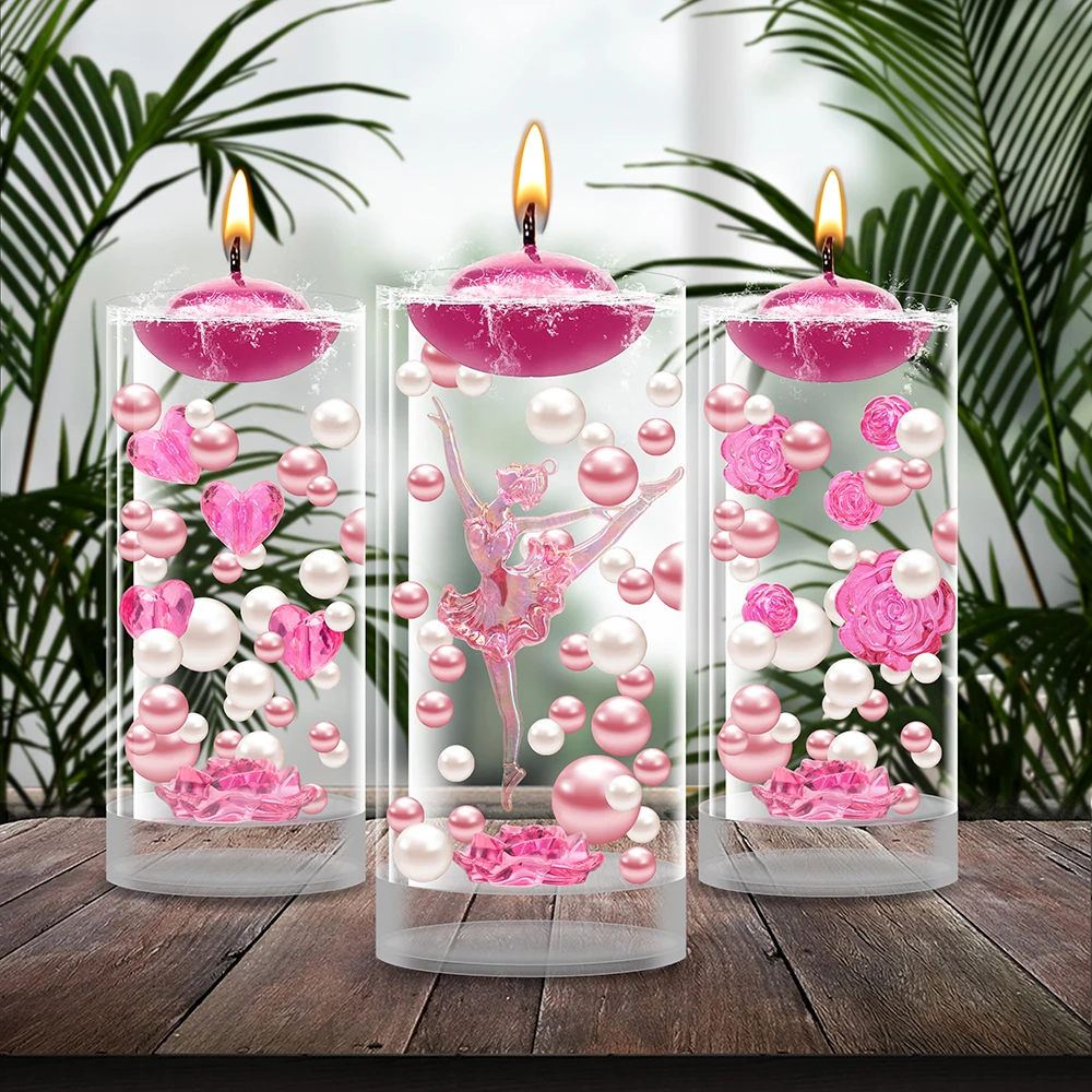 Perle galleggianti In decorazioni per l\'acqua vaso di san valentino ornamenti per la tavola di nozze adatto per perline di idrogel di perle di