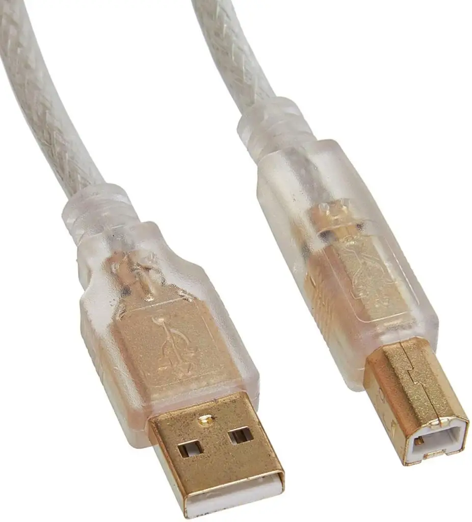 S-LINK SL-U2010 USB 2.0 10 METRE TRANSPARENT PRINTER CABLE