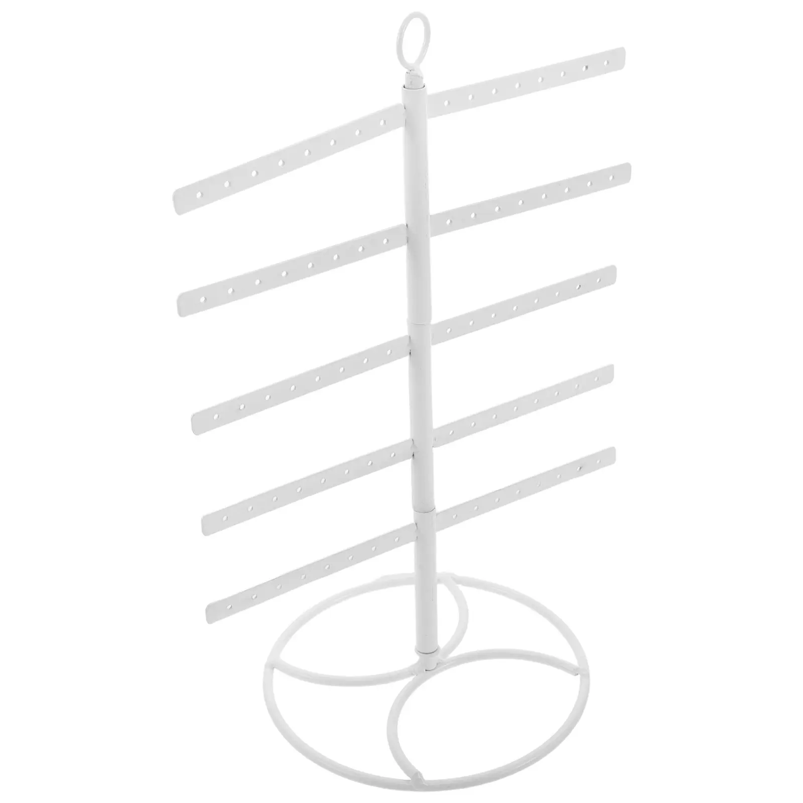 

Detachable T-Shape Earring Rack Metal Jewelry Display Stand Multi-Tier Earring Storage Organizer for Necklaces Bracelets Studs