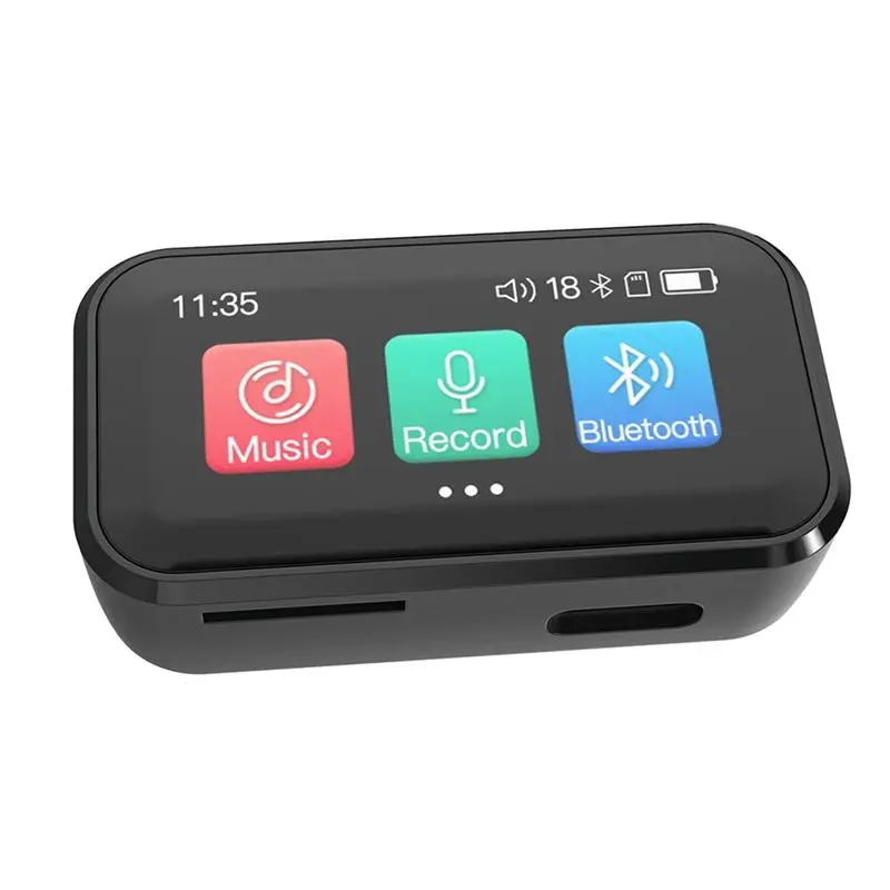 

Мини-плеер MP3 N82R с сенсорным экраном, Bluetooth, клипсой, функцией электронной книги и FM-радио