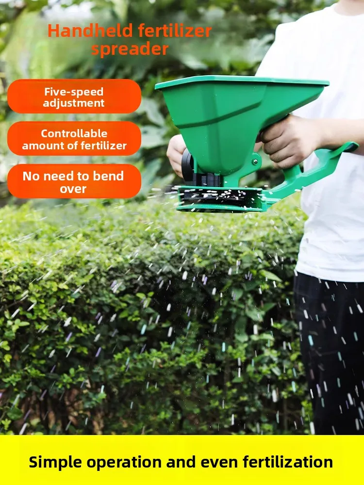 

Fertilizer applicator seed sowing seed spreading tool multi-functional hand-cranked fertilizer applicator grass rapeseed sowing