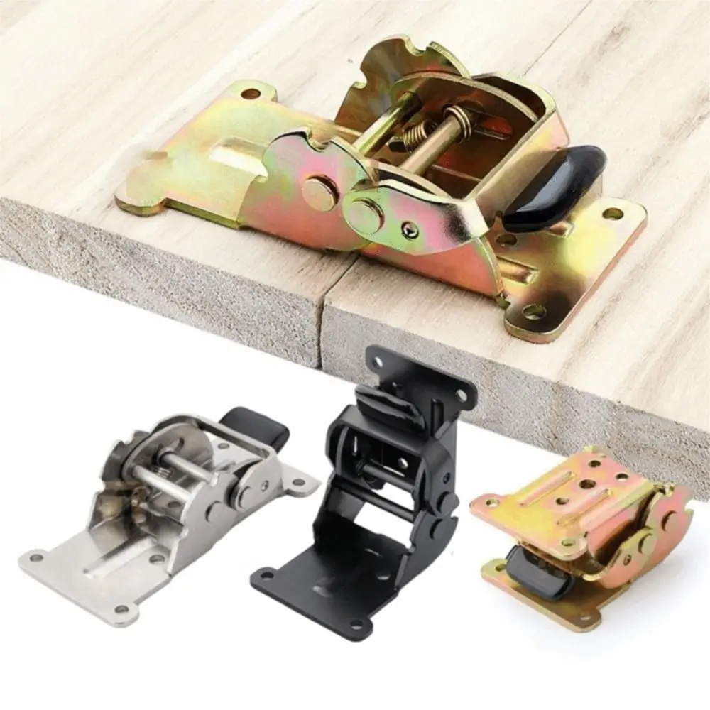 Accessories 0/90/180 Degree Self Lock Hinges with Screws Iron Folding Lock Extension Foldable Support Table Chair Bed Leg Feet