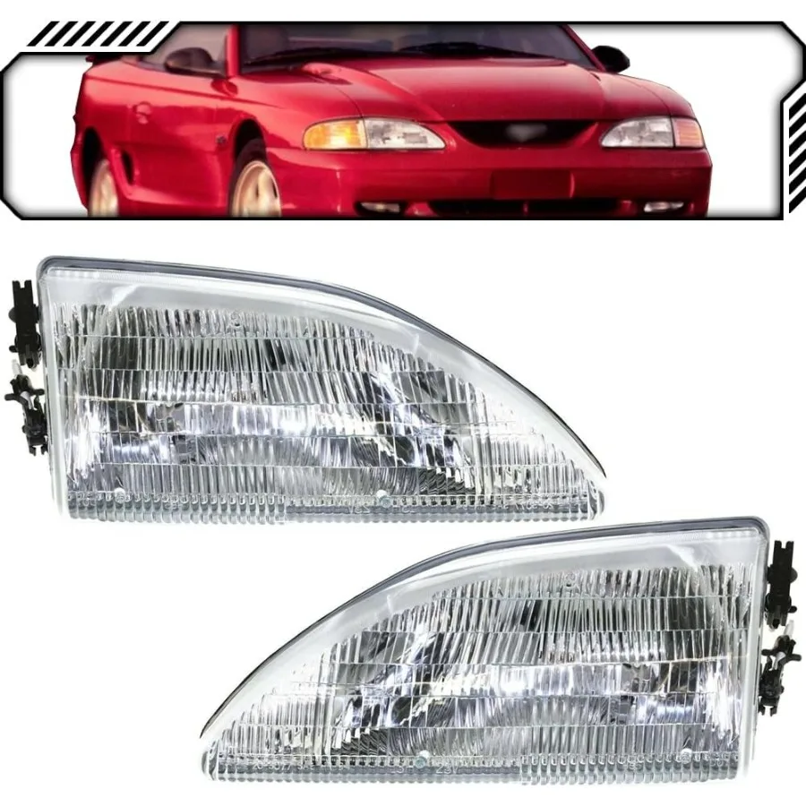 

Галогенные фары в стиле OE, замена модели NonCobra в сборе для 94-98 MUSTANG [ FO2502130 FO2503130 F4ZZ13008F F4ZZ13008E]