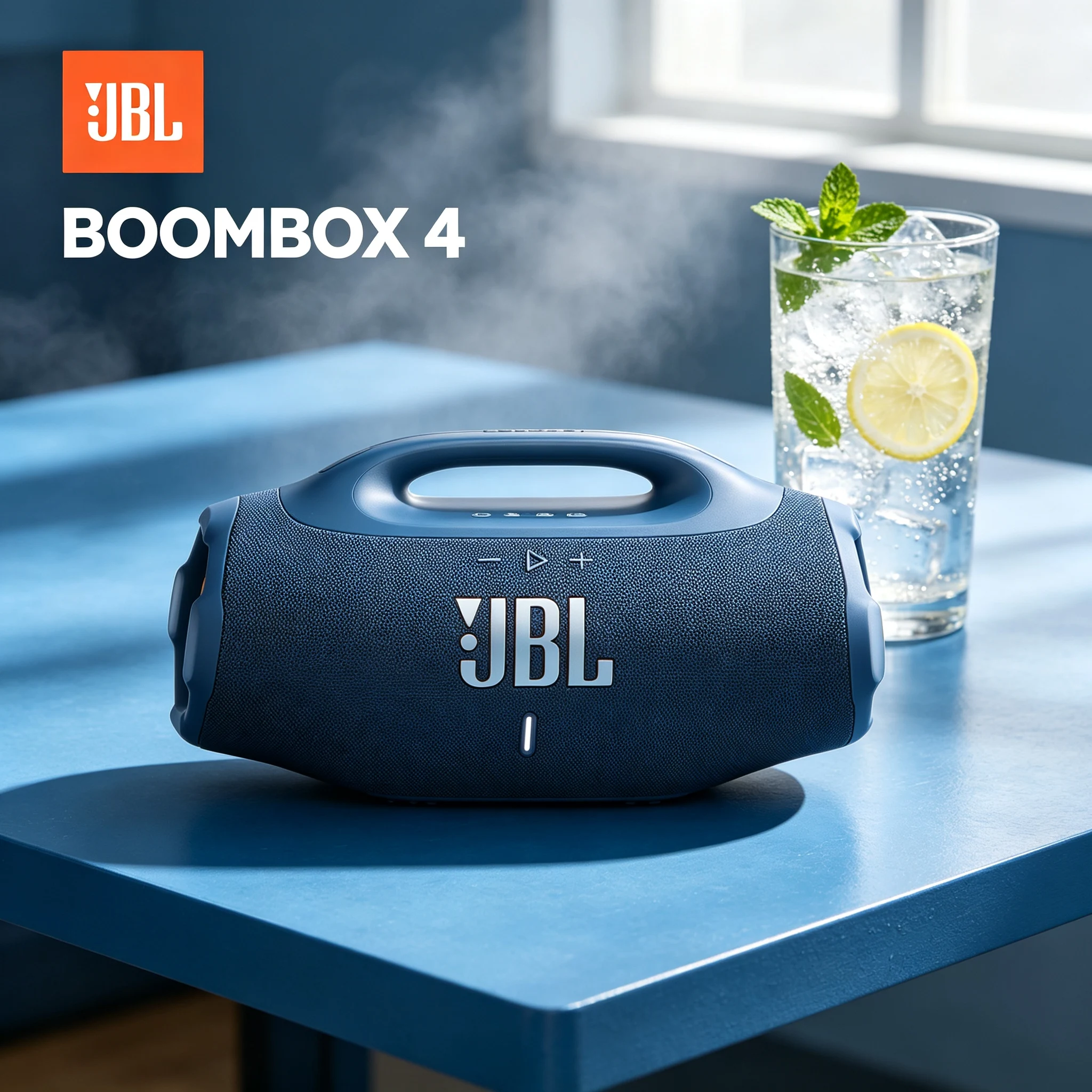 JBL Boombox 4 Large Outdoor Bluetooth Speaker Dual Bass Boost Modes IP68 Waterproof Stereo Rechargeable Audio Box