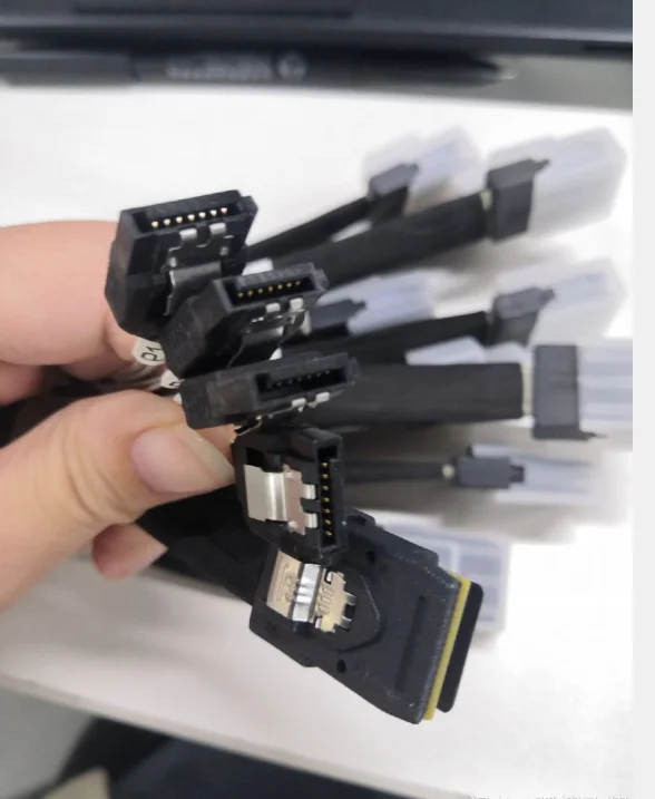 For reverse cable Mini SAS cable main board 4 SATA to SFF-8087 backplane reverse data cable