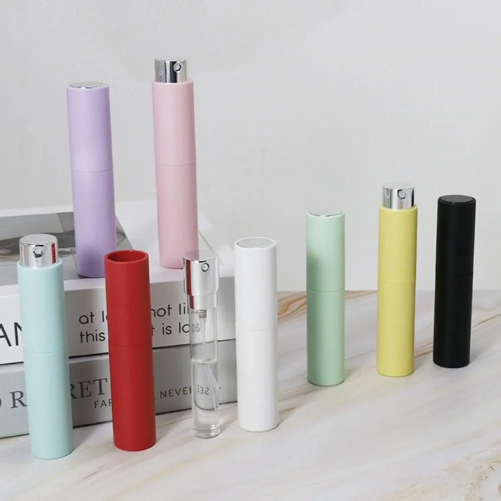 New 10ml Mini Perfume Bottle Refillable Portable Spray Rotating Bottle Travel Spray Atomizer Bottle Empty Cosmetic Containers