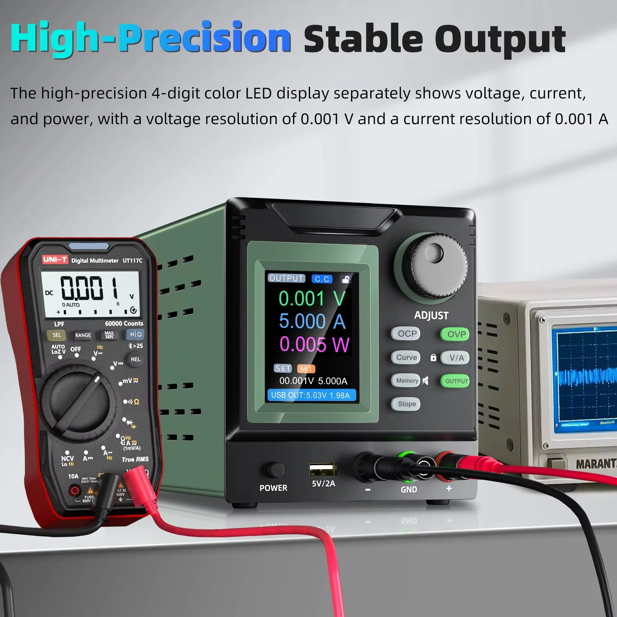 Linear DC Regulated Power Supply 30V 5A 150W High Precision Digital Display OCP OVP Protection L   Electronic Testing
