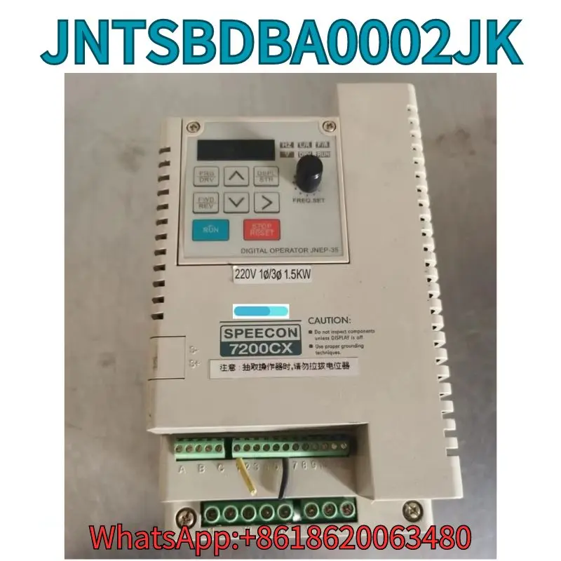 

Used Frequency converter JNTSBDA0002JK 1.5KW test OK Fast Shipping