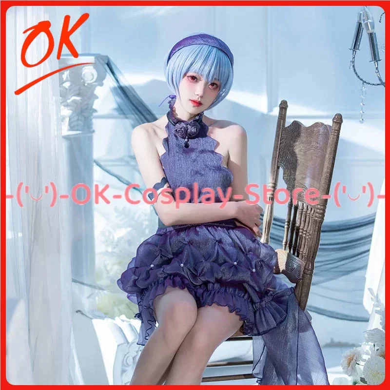 

[Customized] Rei Cosplay Costume EVA Cosplay Suit Women Cute Blue Lolita Dress Halloween Carnival Uniform Anime Clothes