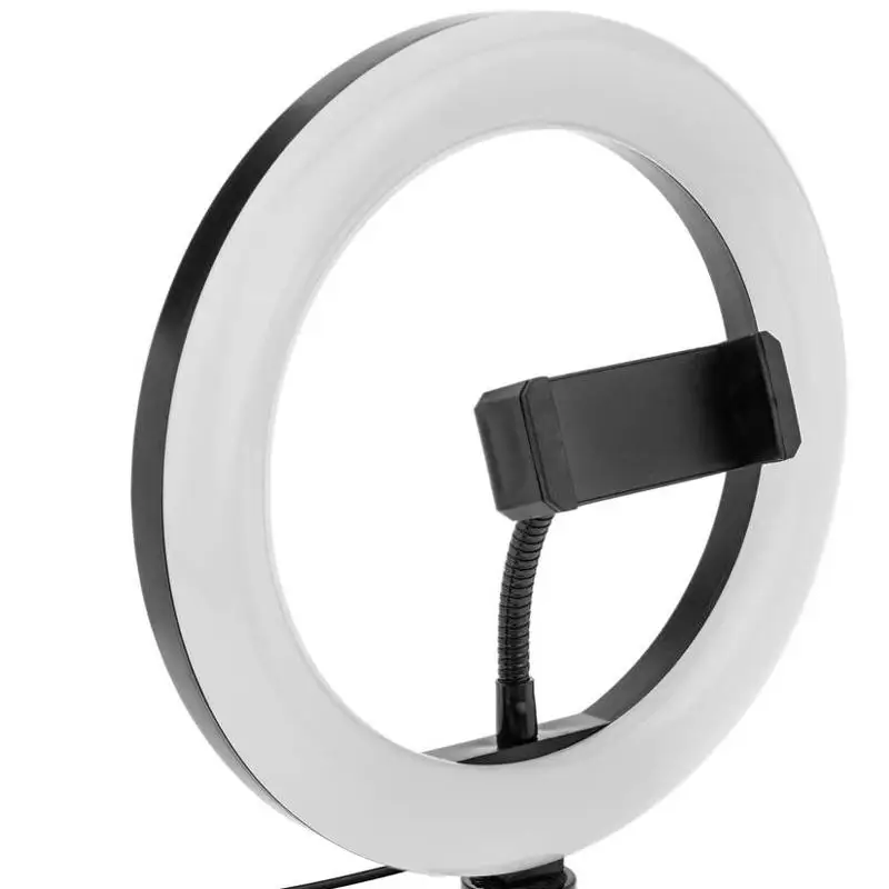 Anillo de luz LED para Selfie, Lámpara Regulable 26 cm, Fotografía, Estudio Fotográfico, Vídeo, Maquillaje, Iluminación para Teléfono y Cámara