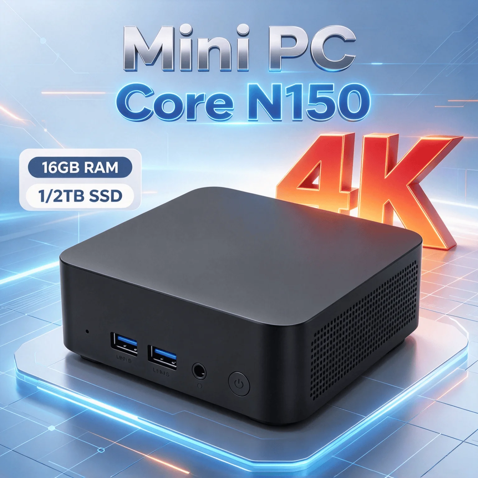 intel-core-n150搭載ミニデスクトップpc。16gb-ram、1tb-2tb-ssd、wi-fi-6、トリプル4k出力。オフィス、学習、ホームシアターに最適。max-unit-pro。
