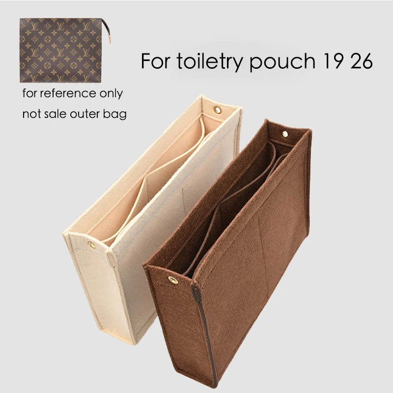 For toiletry pouch 19 26 bag purse insert Organizer Makeup Handbag travel organizer Inner Purse Cosmetic bag Toiletry bag