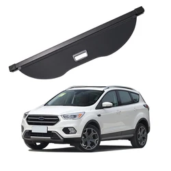 For Ford KUGA 13-2019 Accessories,Black Privacy Screen Retractable Trunk Security Tonneau Cover Luggage Shield Shade Cargo Cover