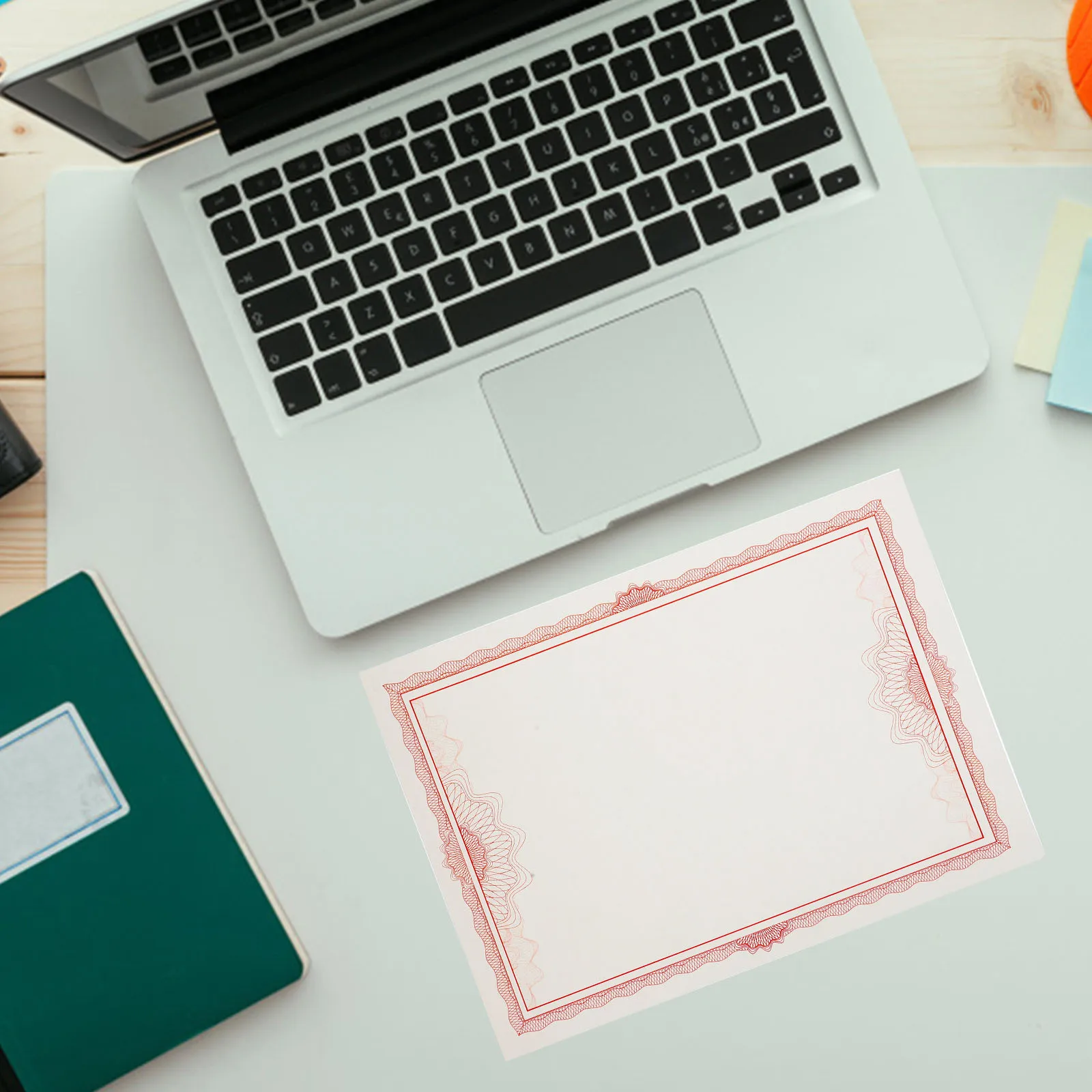 

6 Sheets Blank Certificate Paper Printable Writable for Awards Diplomas Graduation Honor School Diploma Inner Paper