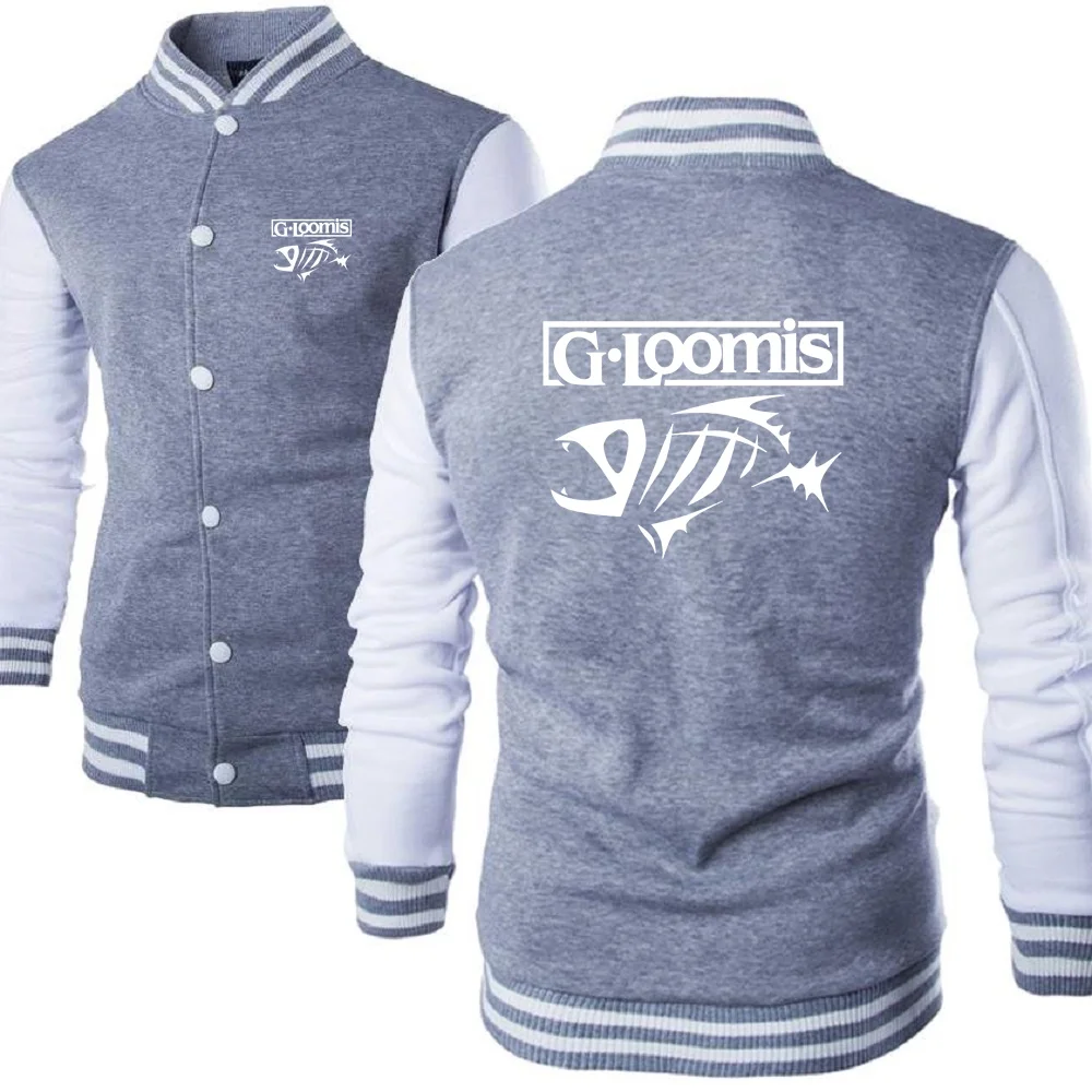 G.Loomis-chaquetas de béisbol para hombre, Sudaderas con cuello levantado para jóvenes, ropa de calle universitaria, Jersey