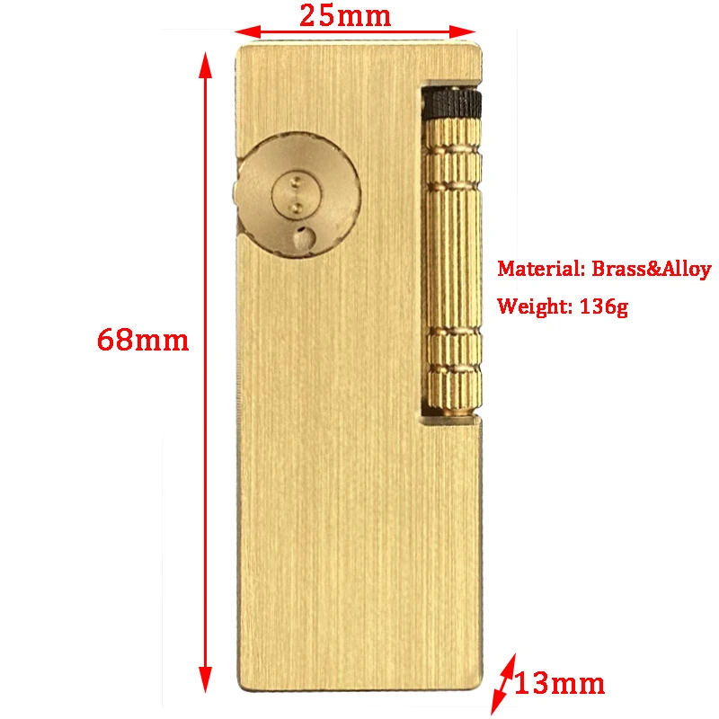 New Lighter Portable Side Slide Ignition Brass Safety Kerosene Lighter Creative Retro Camping and Outdoor Activities gadgets