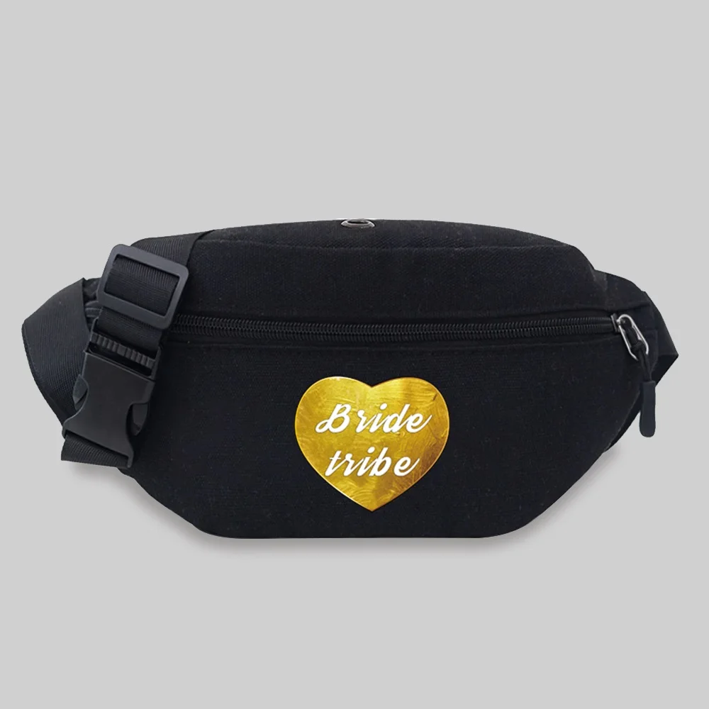 Unisex Casual Bride Series Waist Bag Messenger Chest Bag Sports Bum bag Trend Fanny pack Student Popular Shoulder Bag