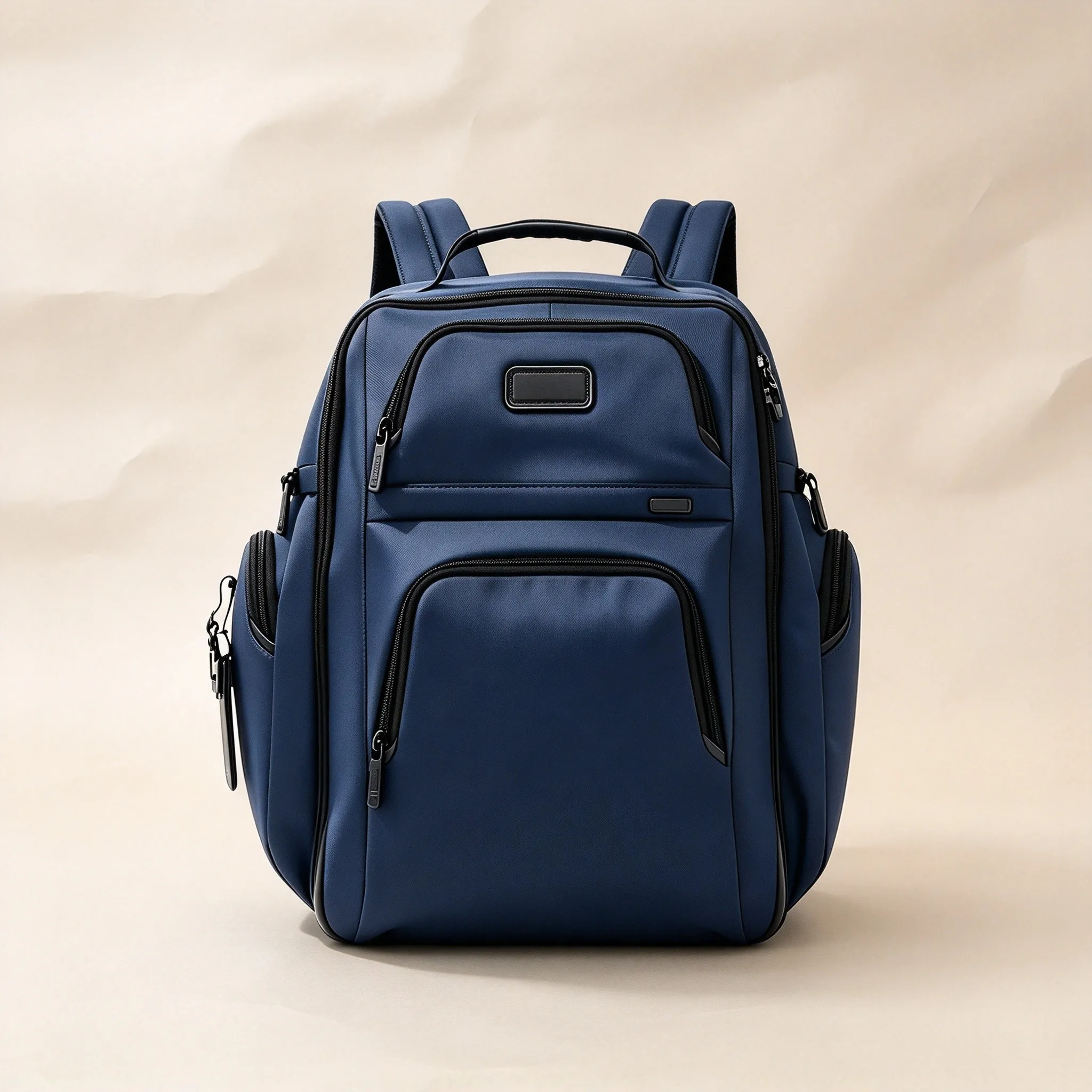 Stylish Men's Ballistic Nylon Business Commute Backpack, Large Capacity Minimalist Classic School Bag