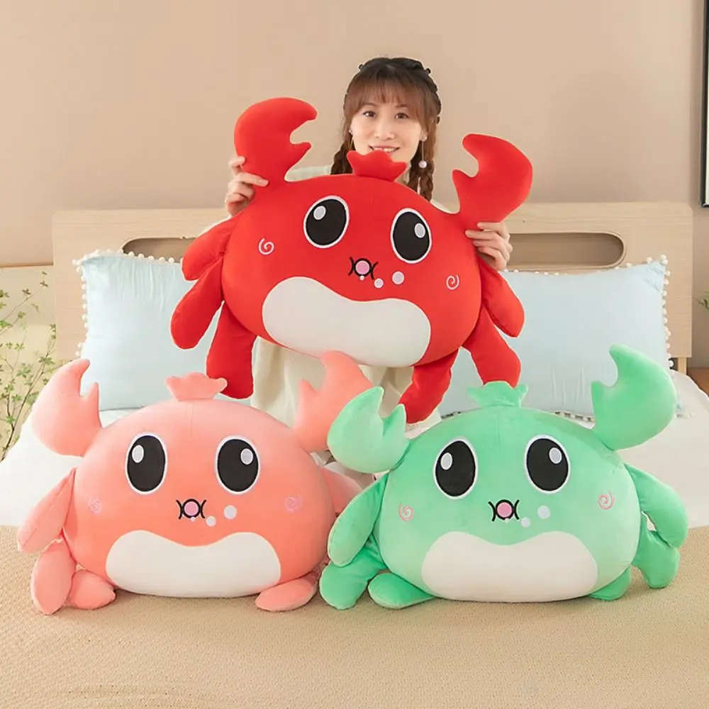 Cute PP Cotton Crab Ocean Plush Toys Simulation Fluffy Animal Crab Dolls Soft Cartoon Sea Crab Plush Dolls Party Supplies