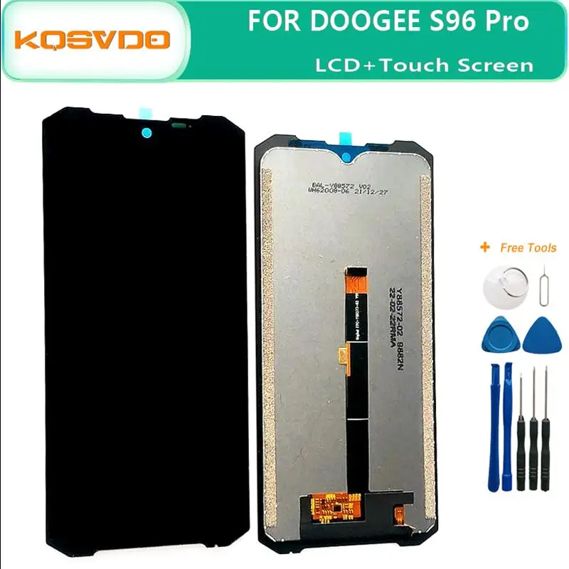 

Оригинальный Новый ЖК-дисплей для Doogee S96 Pro, сменный ЖК-экран и дигитайзер, полный комплект для ремонта сотового телефона S96 Pro