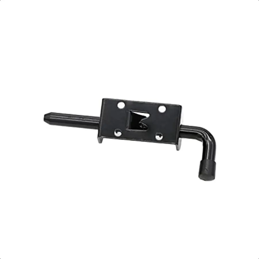 5 Inch Spring Loaded Latch Bolt Heavy Duty Spring Loaded Latch Pin Door Lock 1 2" Pin Shed 2 Black