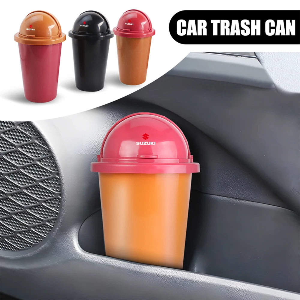 

Car Trash Can Organizer Garbage Holder Auto Door Seat Back Trash Bin For Suzuki SX4 S-cross Cross Spacia Splash Kizashi