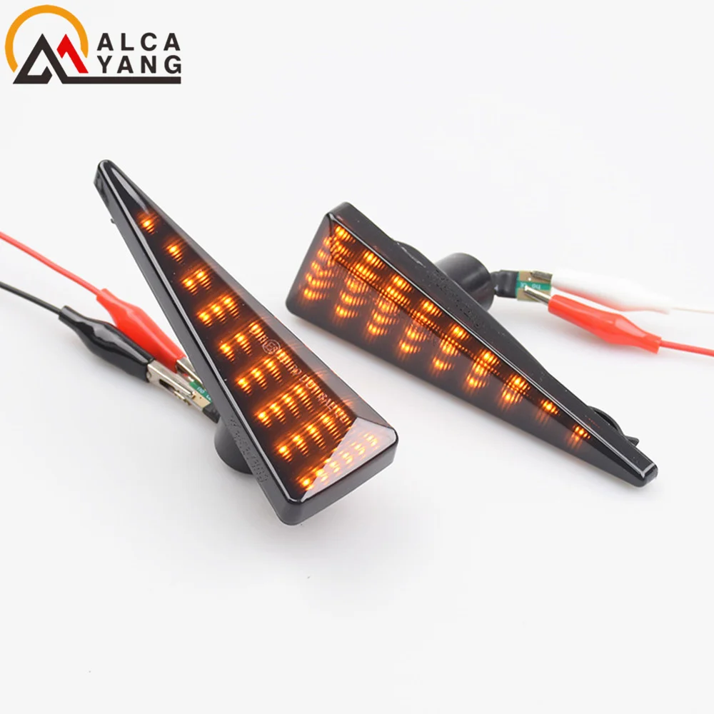 2Pcs Car Dynamic LED Side Marker Turn Signal Light For Renault Espace MK4 Vel Satis Wind Avantime Megane 2 Scenic 2 Espace 4