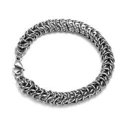 New 316L Stainless Steel Keel Chain Bracelet for Men Women Vintage Kpop Heavy Thick Jewelry No fading