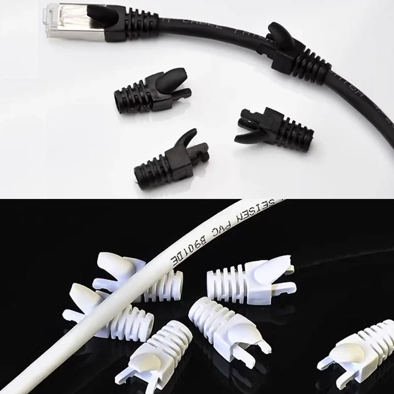 RJ45 Adapter Cap Ethernet Network Cable Strain Relief Boots Cable Connector Plug Cover Multicolour