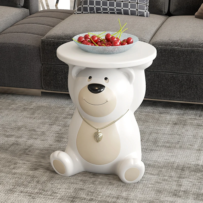 

Decoration Sculptures And Figurines Home Decor Accessorie Strawberry Bear Storage Floor Ornament Living Room Resin Animal Statue