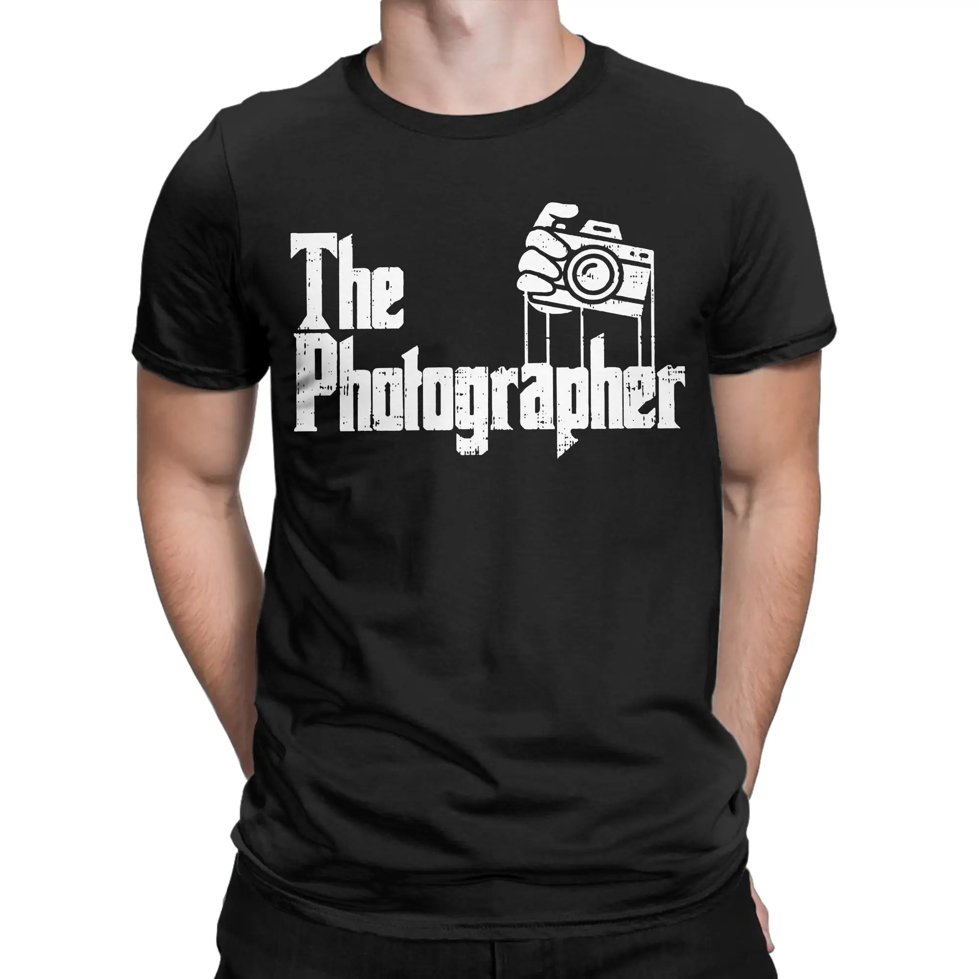 Photography The Photographer T-Shirt Men Women  Awesome Cotton Tees Round Neck Short Sleeve T Shirts New Arrival Clothing