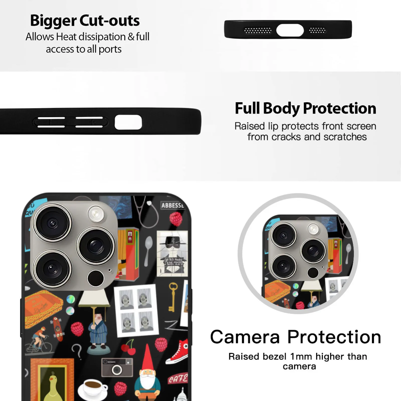 حافظة هاتف أميلي لهاتف أبل آيفون 16 15 برو ماكس 11 12 13 14 Plus Xr 7 8 غطاء أميلي فيلم فرنسي باريس جنوم ملون