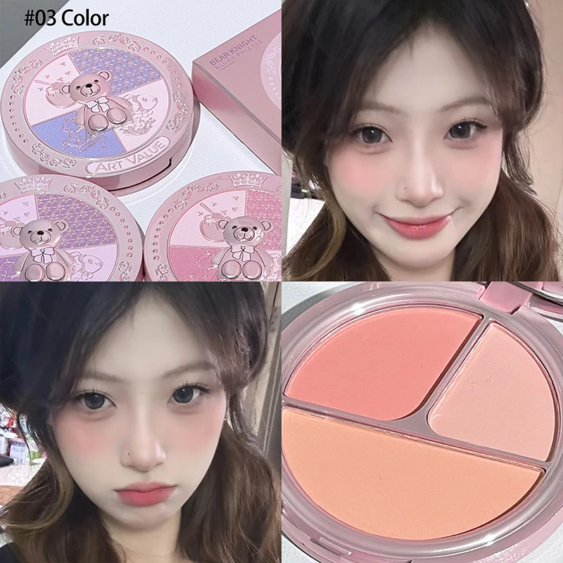 

Matte Blusher Palette Natural Cheek Tint Rouge Pink Cream Blush Makeup Face Blusher Highlighter Contour Brighten Cosmetics