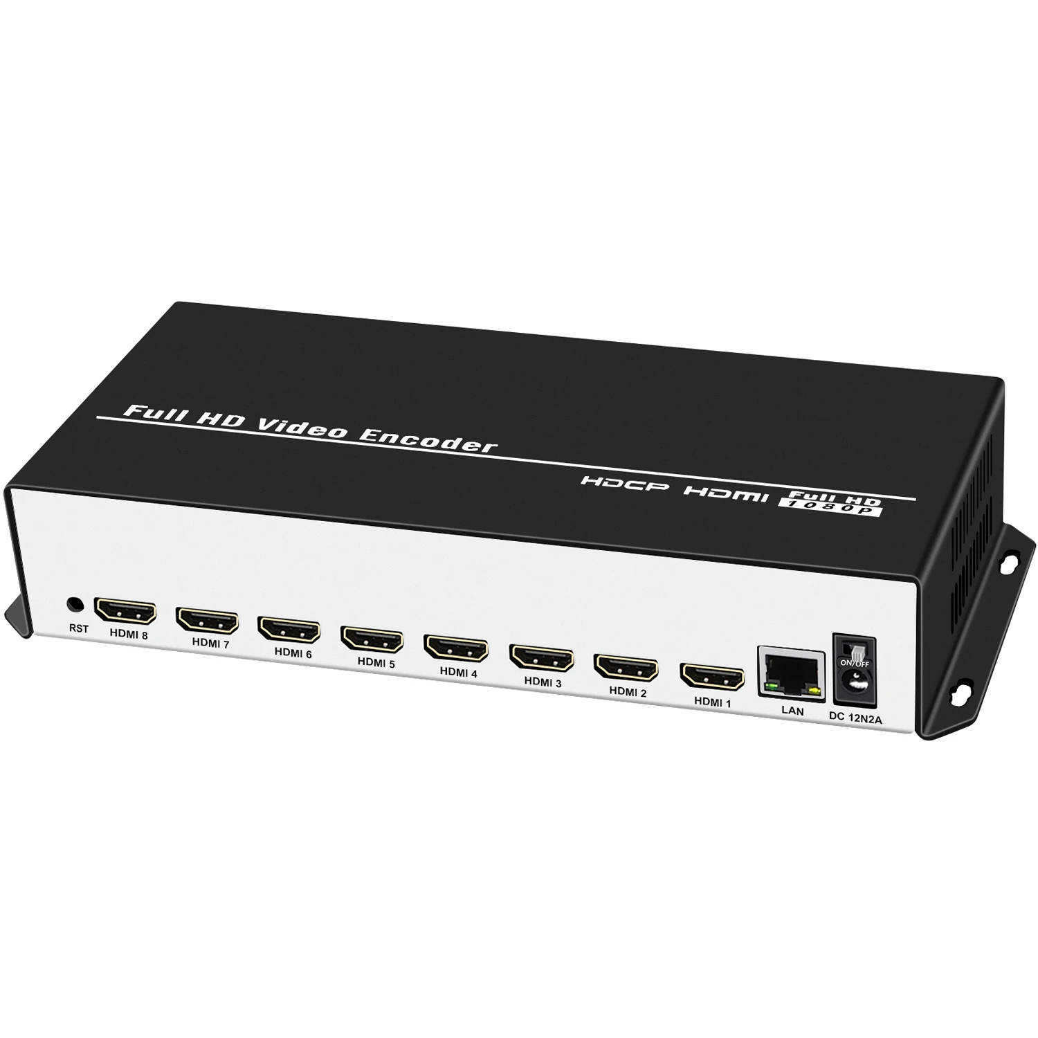 8-канальный кодер HEVC H.264 H.265 HD HDMI-IP-видео IPTV Кодер потокового передачи в реальном времени Кодеры HD с UDP HLS RTMP RTSP SRT ONVIF